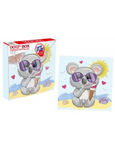 Diamond Dotz Box Koala in Spiaggia 22x22