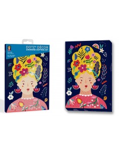 Diamond Dotz Decor Floral Girl 30x20