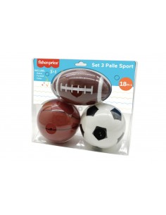 Set 3 Palle Sport Fisher Price
