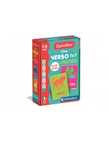 Sapientino Montessori Flashcards Che Verso Fa?