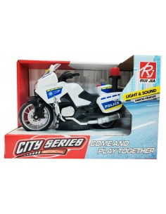 Moto Police 20cm Luci e Suoni