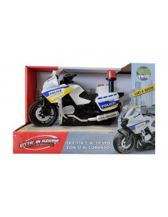 Moto Police 20cm Luci e Suoni 2