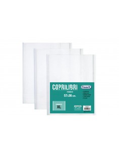 Coprilibri trasparenti XL 57x36 3 pz