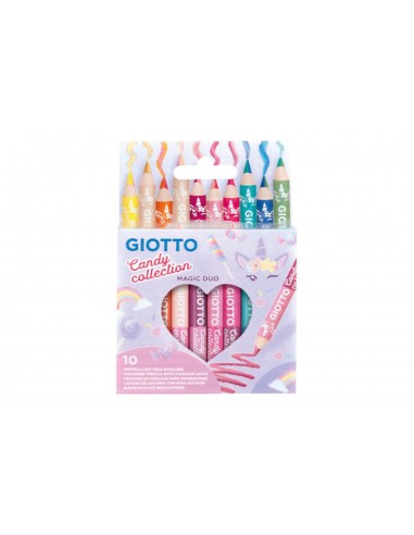 Matite colorate Giotto Magic Duo 10pz