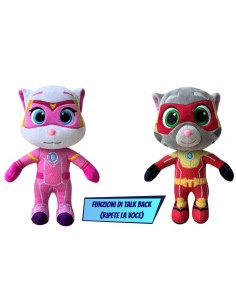 Talking Tom SuperAmici Peluche Talking Back 30cm 2assortiti