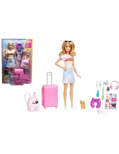 Barbie Traveller con Valigia e accessori