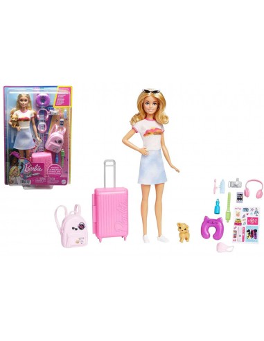 Barbie Traveller con Valigia e accessori