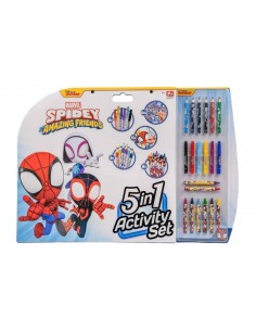 Blocco Activity 5 in 1 con Colori Spidey 2
