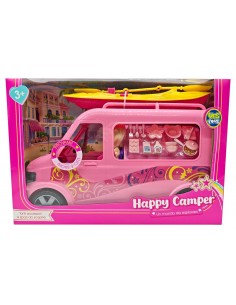 Camper con Bambola Accessori Luci Suoni