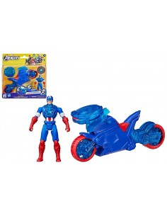Capitan America Articolato con Moto Avengers