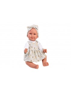 Abito Grigio Fantasia Tartarughe con Fiocco 42cm