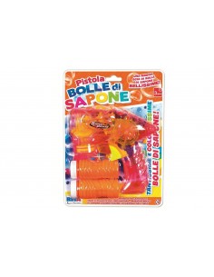 Pistola Bolle di Sapone con 2 Refill 50ml