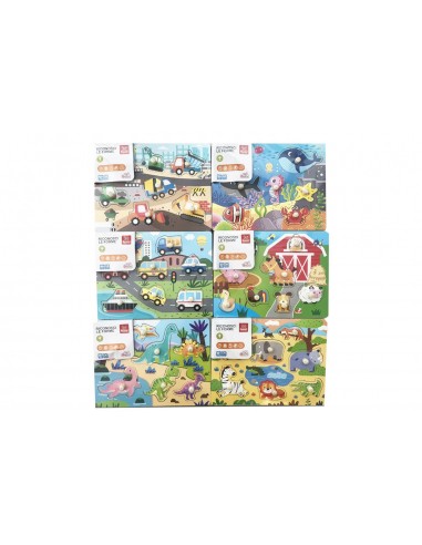 Puzzle Legno ad Incastro 6 assortiti