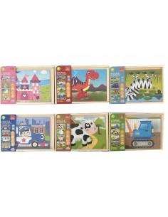 Puzzle Legno ad Incastro 6 assortiti