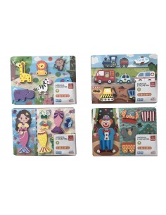 Puzzle Legno 4in1 assortiti