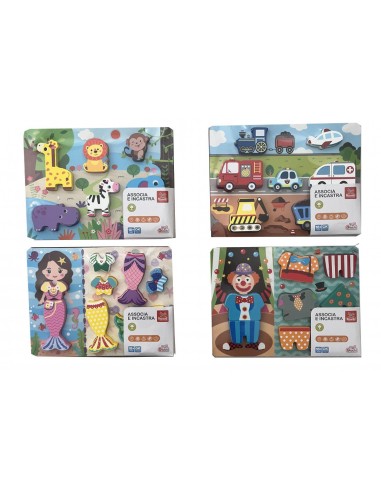Puzzle Legno 4in1 assortiti