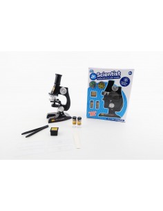 Scientist Microscopio con Luce