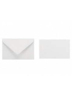 Biglietto + busta bianco 7x11 cf.200