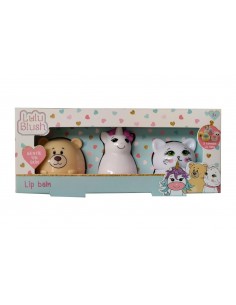 Lulu Blush Lip Balm Gatto Orsetto Unicorno Pack 3