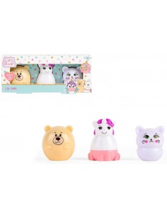 Lulu Blush Lip Balm Gatto Orsetto Unicorno Pack 3 2