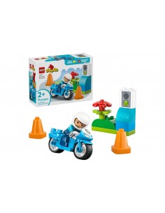 Duplo Town Motocicletta blu della Polizia
