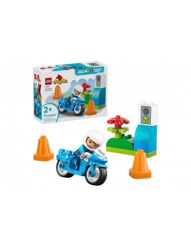 Duplo Town Motocicletta blu della Polizia