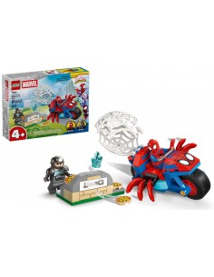 Spidey sulla moto contro Rhino