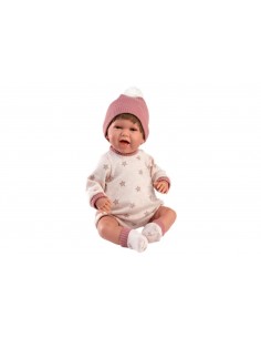 Tutina Rosa Stelline con Cappellino 42cm