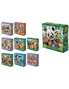 Puzzle Prime 3D 63pz Animal 9ass 2