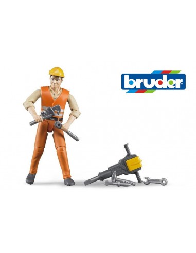 Omino cantiere con accessori Bruder