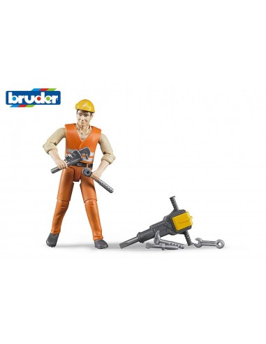 Omino cantiere con accessori Bruder