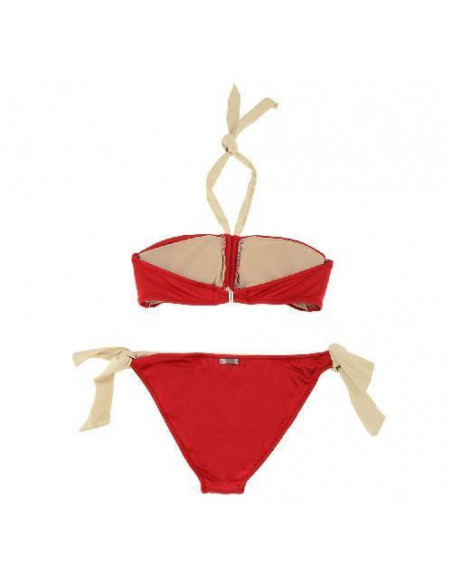 Byblos Bikini Triangolo Imbottito E Slip Fiocchi Rosso