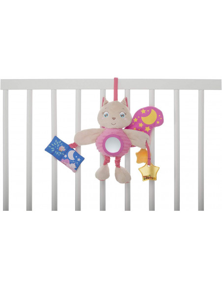 Chicco - Soft Cuddles Pannello, Scoiattolo, Rosa, 7705