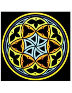 Colorvelvet MA01 - Disegno 32x32 cm Mandala Autostima + 12 PENN. ASSORTITO
