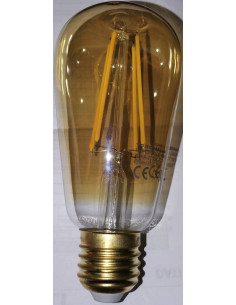 Lampadina Ambrata LED 5.5W E27 ATTACCO GRANDE 470 LUMEN