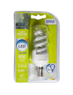 SPIRALE LED 5W 450LM E14 4000k A+ OMEGA
