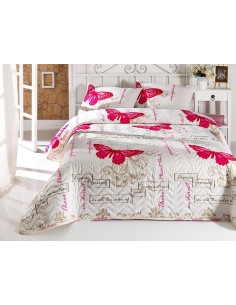 COLCHA ALGODÓN COMBINADO COCONA260 G/M²CREMA CLARO
