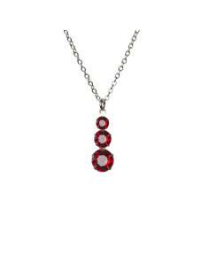 COLLANA CON CIONDOLO CRISTALLI DI SWAROVSKI® ROSSO
