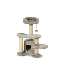 TIRAGRAFFI JOCKYGRIGIO E BEIGE70X61X77,5 CM