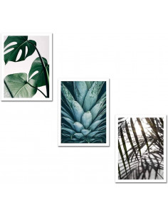 QUADRO DECORATIVO 3 PEZZI IN MDF NATURAMULTICOLORE