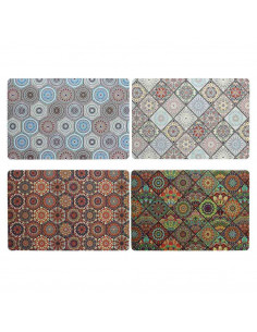 SET 12 TOVAGLIETTE PLACEMAT AZULEJO IN SILICONE E