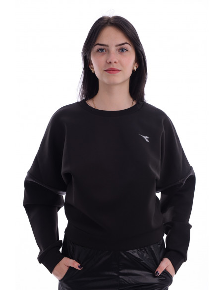 Diadora Felpa Nero Donna