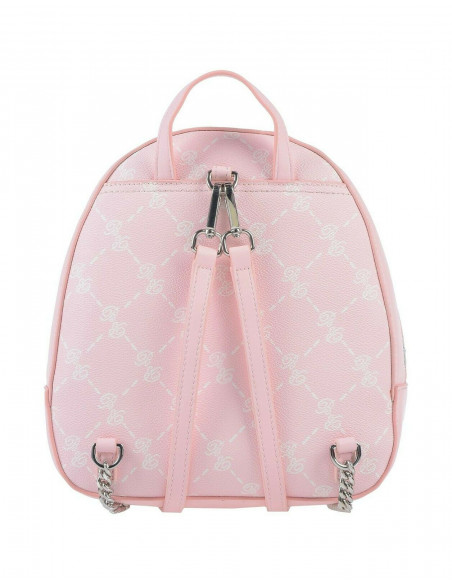 ZAINO B SIGNATUREBLU DENIM E ROSA PALLIDO20X26X15