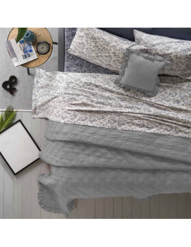 TRAPUNTINO LETTO MATRIMONIALE BOUTISGRIGIO250X250