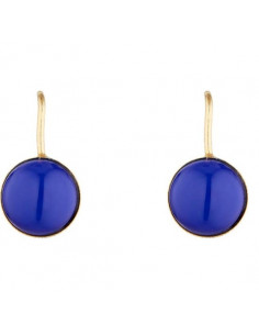 Orecchini "Dolce Montana Hippie Gold� Argento 925 Placcato Oro Giallo Pietre Semipreziose