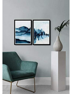 Quadro In Mdf E Legno Multicolore 74x51 cm