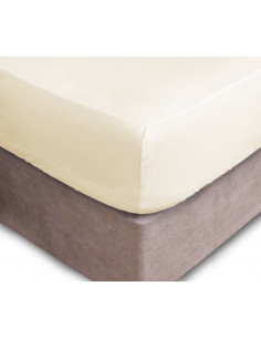 LENZUOLA INFERIORE IN COTONE CREMA  90X190