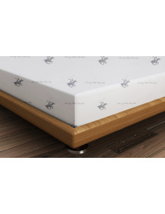LENZUOLO AD ANGOLI RANFORCEGRIGIO E BIANCO100 COT 2