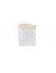 LENZUOLO AD ANGOLI RANFORCEGRIGIO E BIANCO100 COT