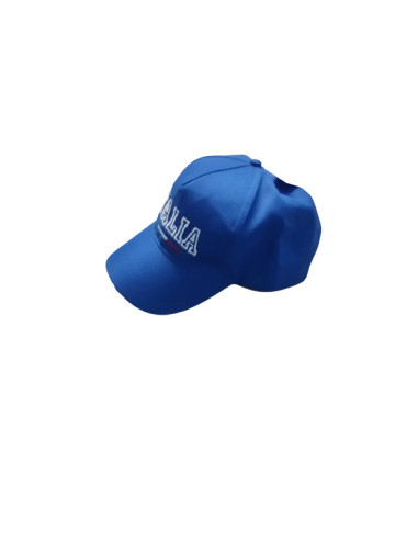 Cappello Italia con visiera di colore Azzurro